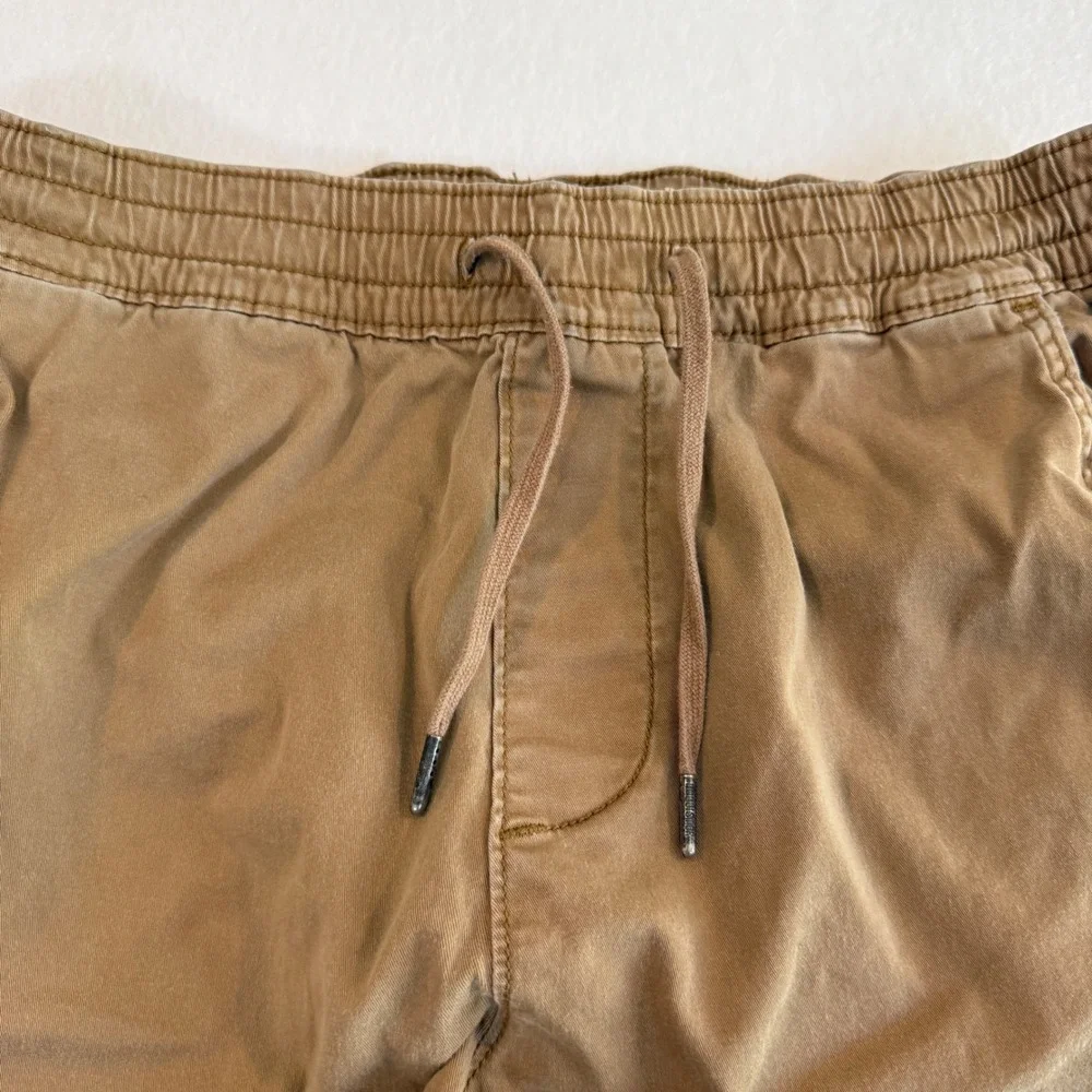 Hollister Skinny Tapered Jogger Elastic Drawstring Mens‎ Medium Brown
